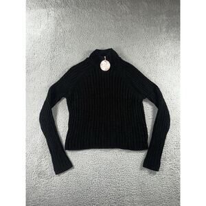 Pink Republic Sweater‎ Women XL Cropped Textured Soft Cozy Mock Neck